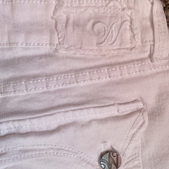 Wörn White Denim Jeans Cropped Pants Casual Everyday women  size 12 - Picture 7 of 12